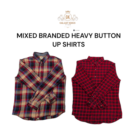 Mixed Branded Heavy Button Up Shirts