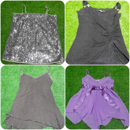 Y2K Top de Alças 11 Peças