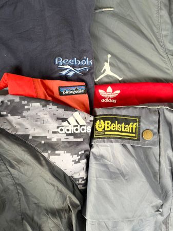 mixed branded track jacket