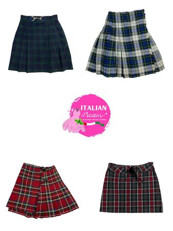 Y2k trending checkered skirts