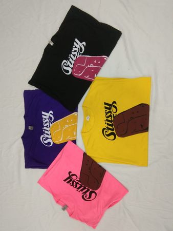 CR269 Style Retouché Unisexe T-Shirts Imprimés Stussy