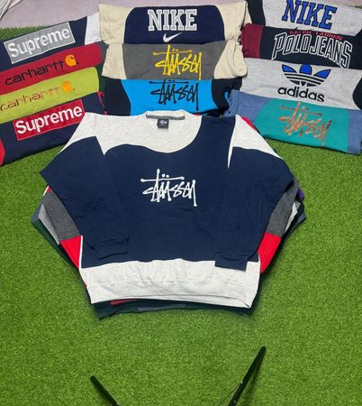 Suéter estilo rewok stussy feito à mão personalizado