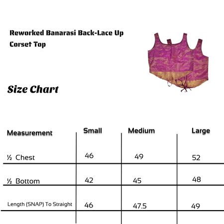 SS25 Top Corsetto Con Lacci Posteriori Upcycled Banarasi