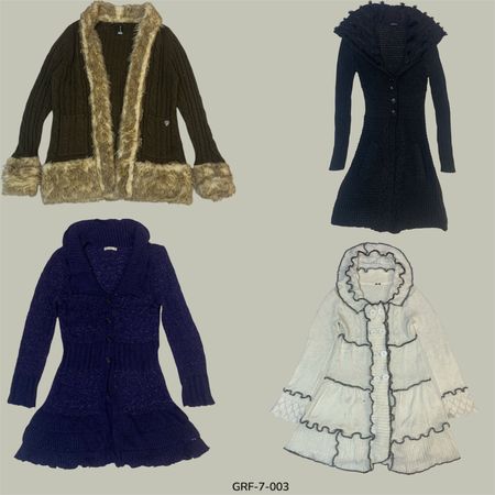 Pull en tricot à boutons Y2K | Ambiance rétro confortable (GRF-7-003)