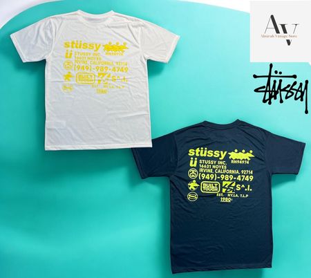 Stussy rework style DNA pigment tee