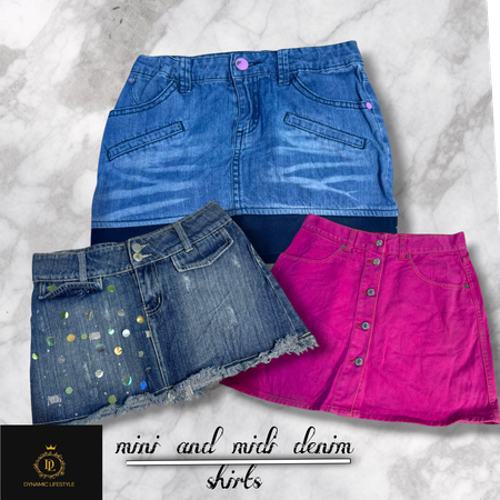 Mini and midi skirts