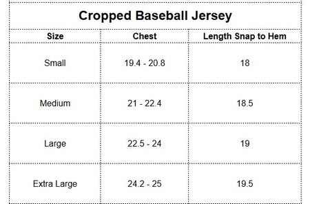 Upcycled Baseball Cropped Jersey's Top