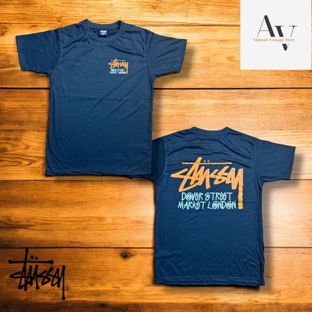T-shirt noir rework style Stussy Doverstreet Market Londres