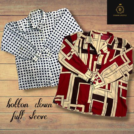 Button down full sleeves shirts