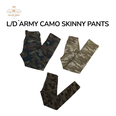 L/D Army Camo Skinny Pants