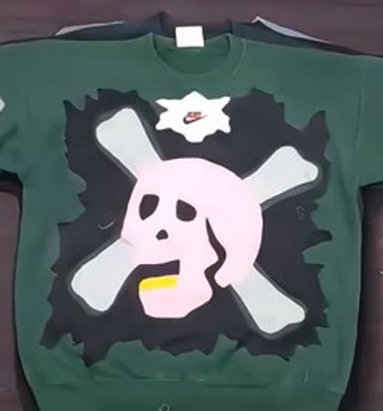 Upcycled patchwork sweatshirt