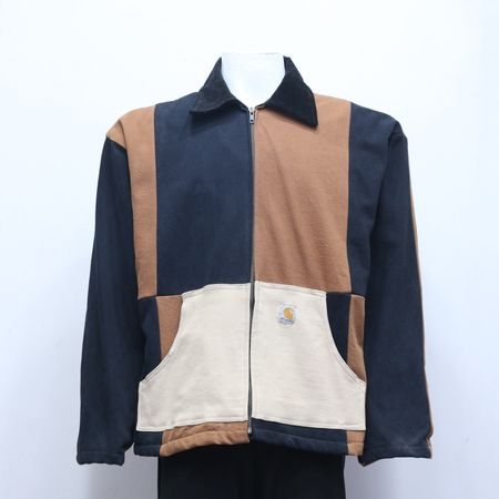 CR636 Upcycled Carhartt Colorblock Pattern Jacket