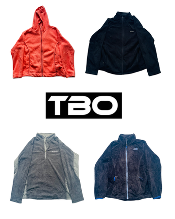 Mix branded fleece jacket