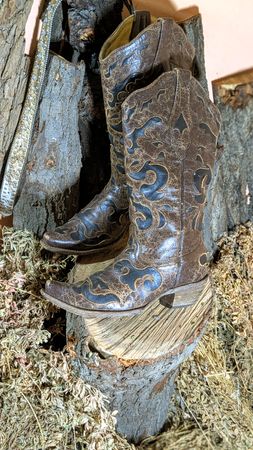 MV305# Meilleure Qualité Bottes de Cowboy Vintage