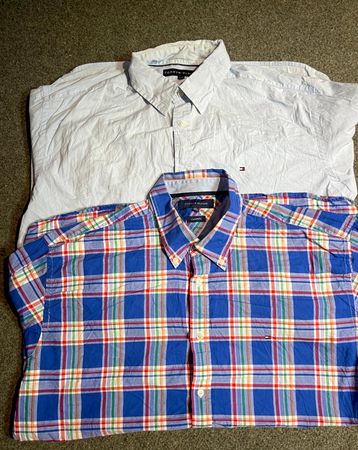 メンズ トミー・ホルフィガー コットンシャツ