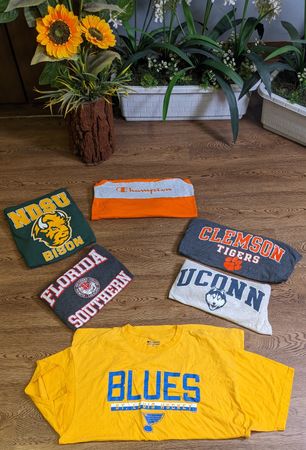 Champion branded T-shirts