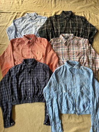 Upcycelte Ralph Lauren Cropped Tops Shirt