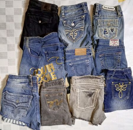 MISS ME  AND OTHER BRANDS MINI MICRO SHORTS (ID 643)