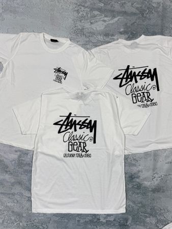 Stussy Rework Style Weißes T-Shirt