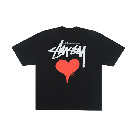 Stussy rework style heart tees
