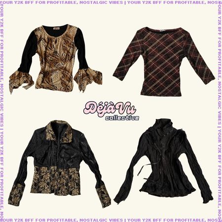 Y2K Soft Grunge Long Sleeve Mesh Tops (DVC#59)