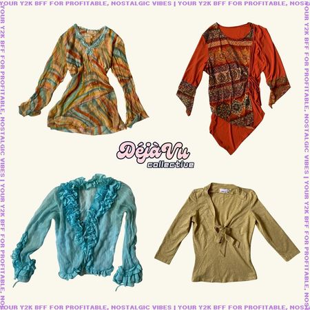 Y2K Whimsical Fairy Mesh Tops (DVC#62)