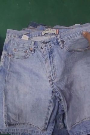 Branded Denim Shorts