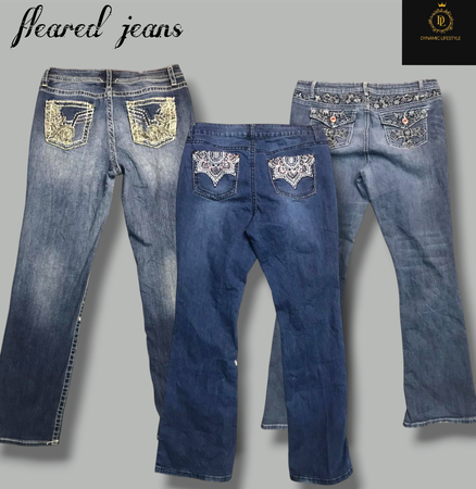 Jeans à pattes d'éléphant