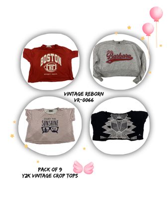 Y2Kヴィンテージクロップトップ - (VR-0066)