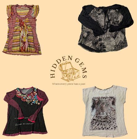 Y2K Mixed printed tops(HG-030)