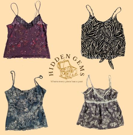 Top camisolinha em tom terroso Y2K (HG-031)