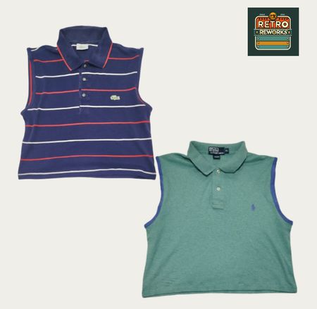 SS25 Upcycled Branded Crop Vest