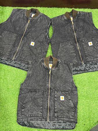 Gilets en denim délavés à l'acide style Rework de Carhartt