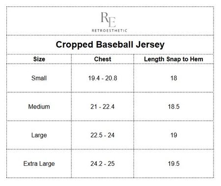Upcycled Baseball Cropped Jerseys (REPR)