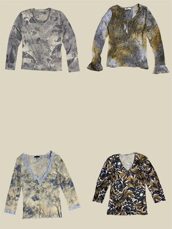 Tops en maille Y2K (TS-622)