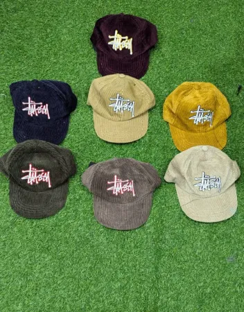 Stussy rework style embroidery caps