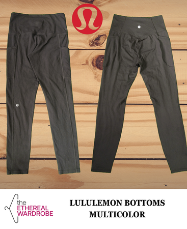 Lululemon Leggings/Tights Only Black Bottoms Bundle of 50 pcs.