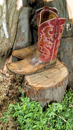 Bottes de cowboy vintage.