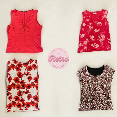 Blusas sin mangas cherry crush Y2k