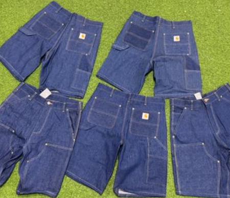 Rework style Carhartt denim shorts