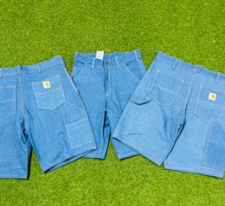 Shorts de denim estilo rework Carhartt