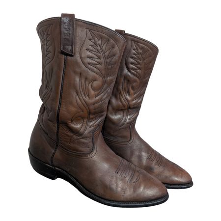 MV309# Bottes de cowboy vintage.