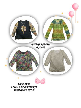 Long Sleeves T-Shirts - Reimagined Style  (VR-0079) bales