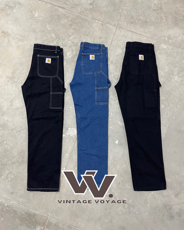 Jean en denim style rework Carhartt #022
