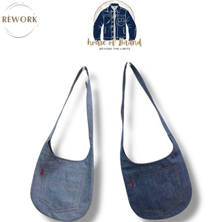 Upcycled levis tote bags
