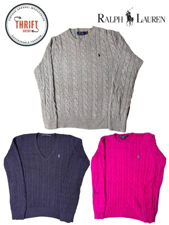 T1173 Ralph Lauren cable knits