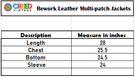 CR4603 Upcycled Men's Women's Multipatch Leather Jackets