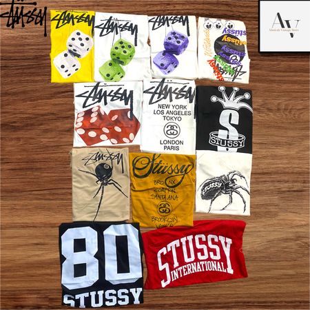 Stussy rework style mixed t shirts