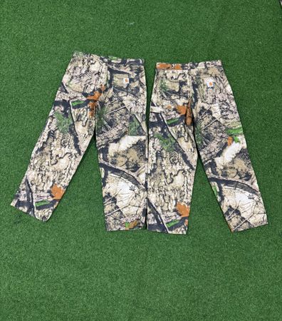 rework style carhartt camouflage workwear pant
