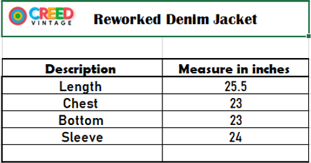 Veste en denim upcyclé CR4608 avec panneau en tricot
